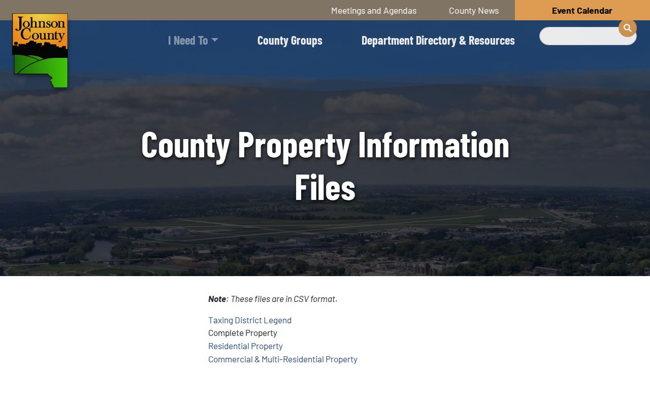 North Liberty street directory county property files