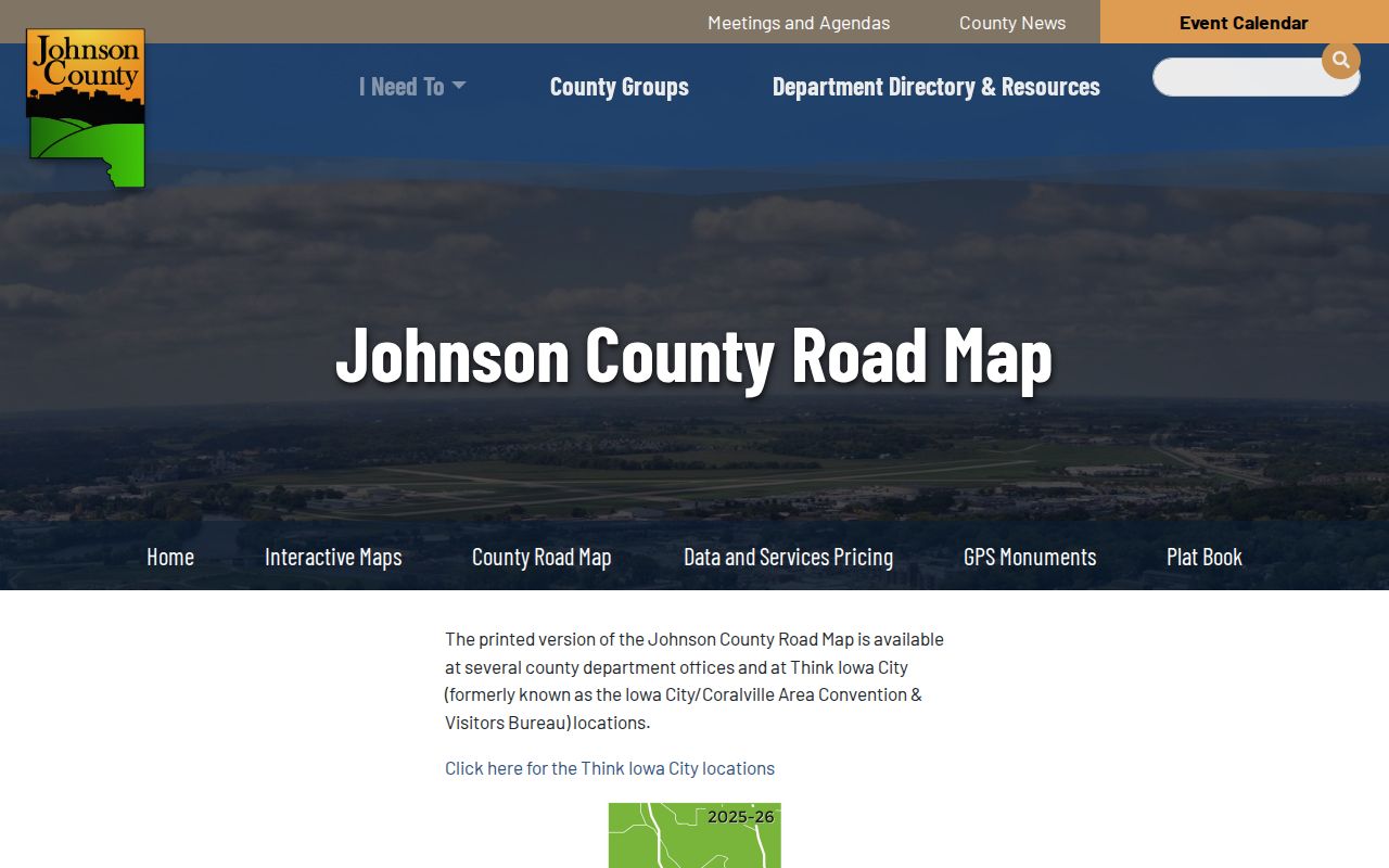 North Liberty street directory road map