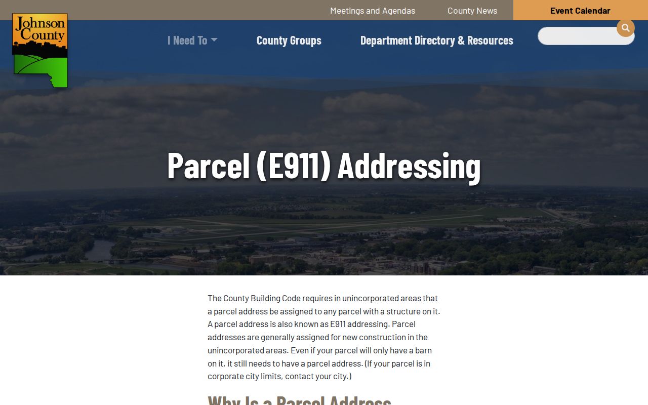 North Liberty street directory E911 rules